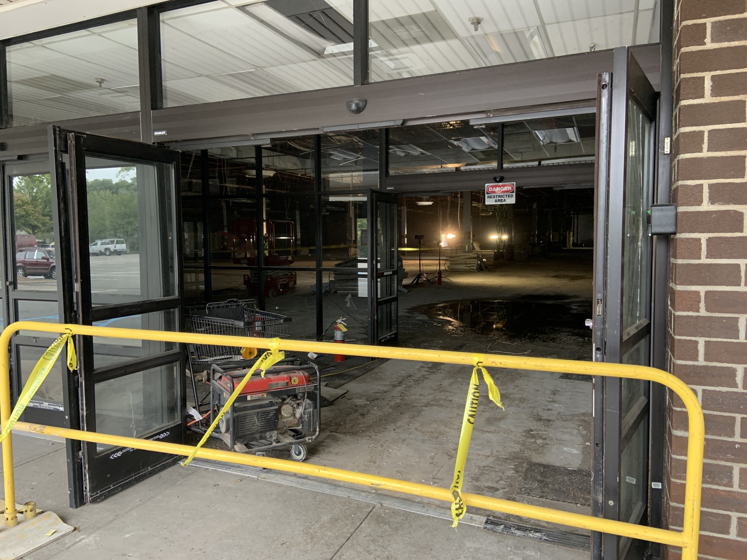 The interior of the former Kmart store at Bridgehampton Commons has been completely gutted. STEPHEN J. KOTZ