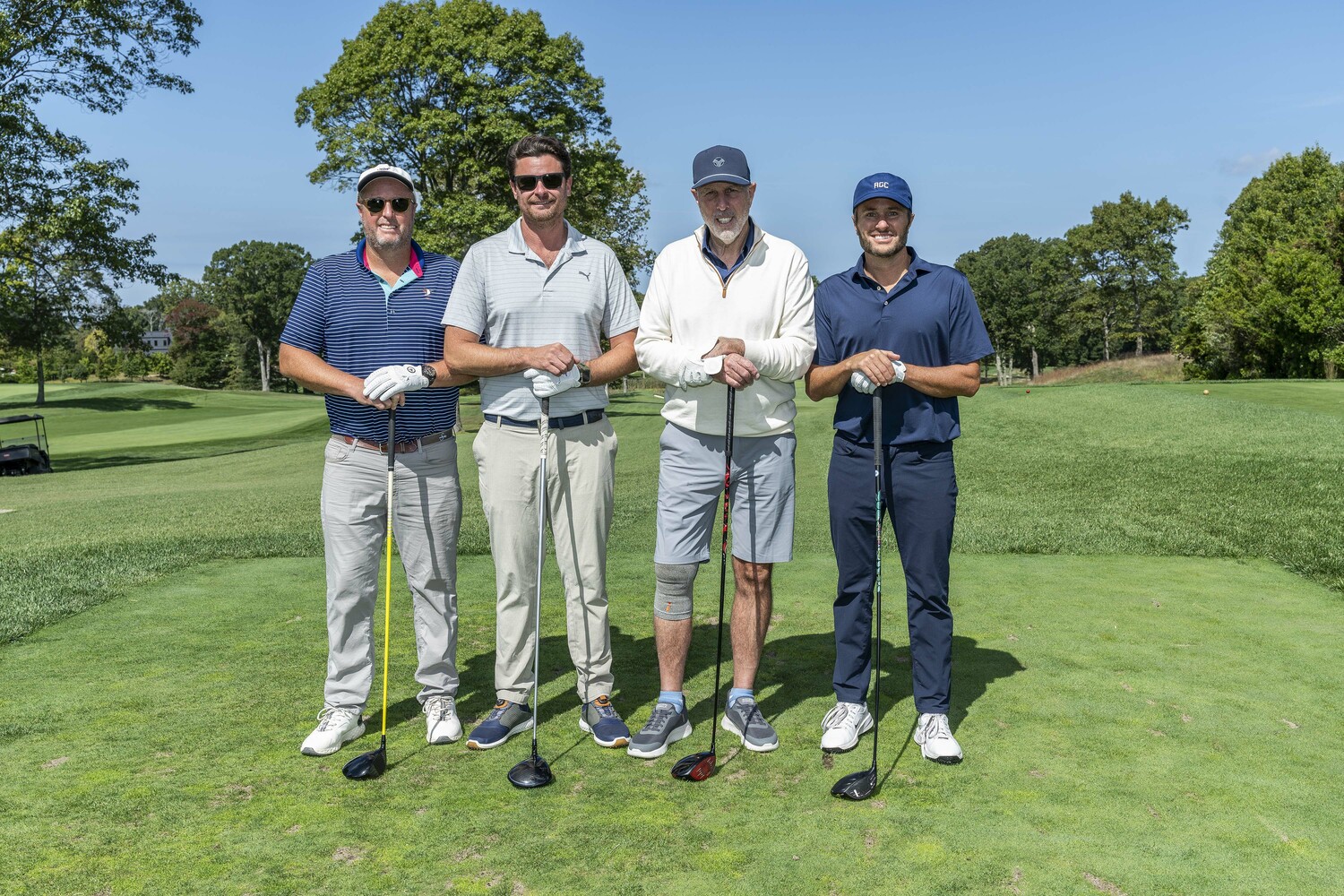 The foursome of Kevin Hummel, Eric Flaherty, John Hummel and Jon Hummel Jr. were the tournament winners at The Retreat’s Annual Golf Outing at the Noyac Golf Club on September 22. John Hummel and Associates were also the event’s dinner sponsor.  JIM LENNON
