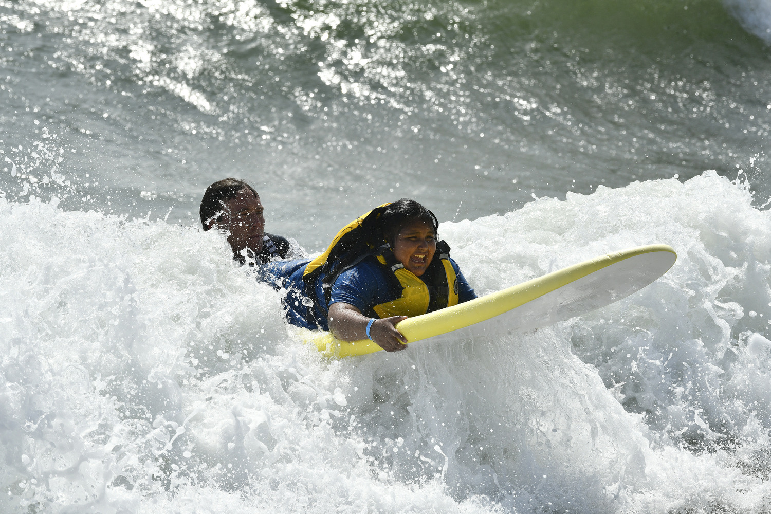 Surfers Healing was at Ponquogue Beach in Hampton Bays on September 9. The mission of Surfers Healing is to enrich the lives of people living with autism by exposing them to the unique experience of surfing.  DANA SHAW