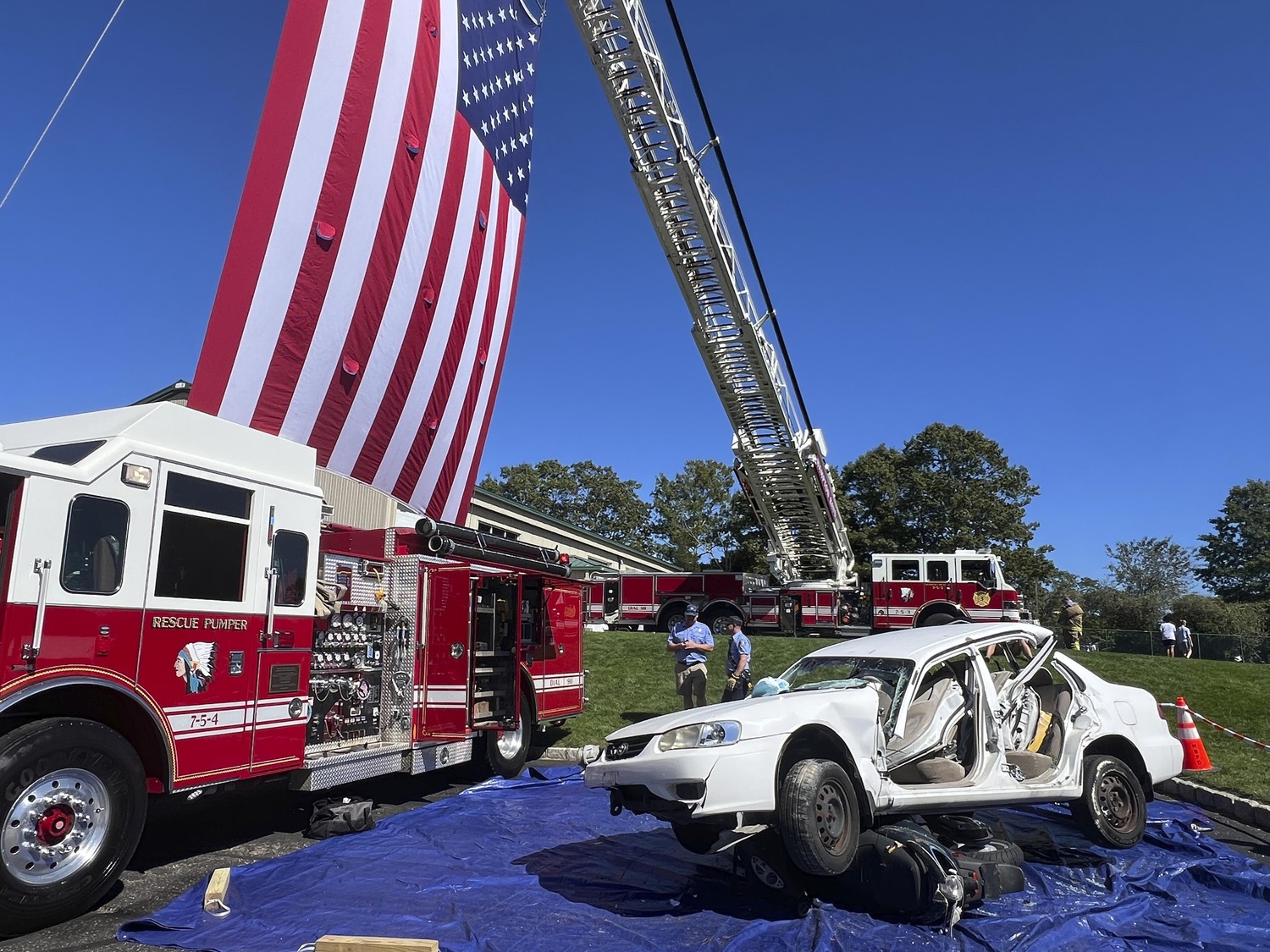The Hampton Bays Fire Department hosted an open house on Saturday at the Montauk Highway firehouse.  DANA SHAW