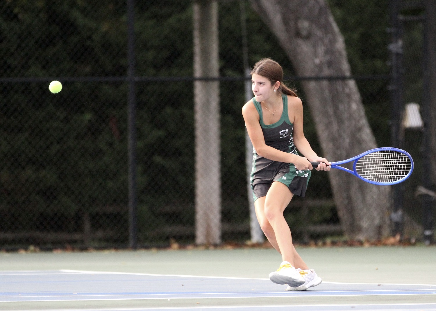Junior Aitana Garcia keeps the rally going. DESIRÉE KEEGAN
