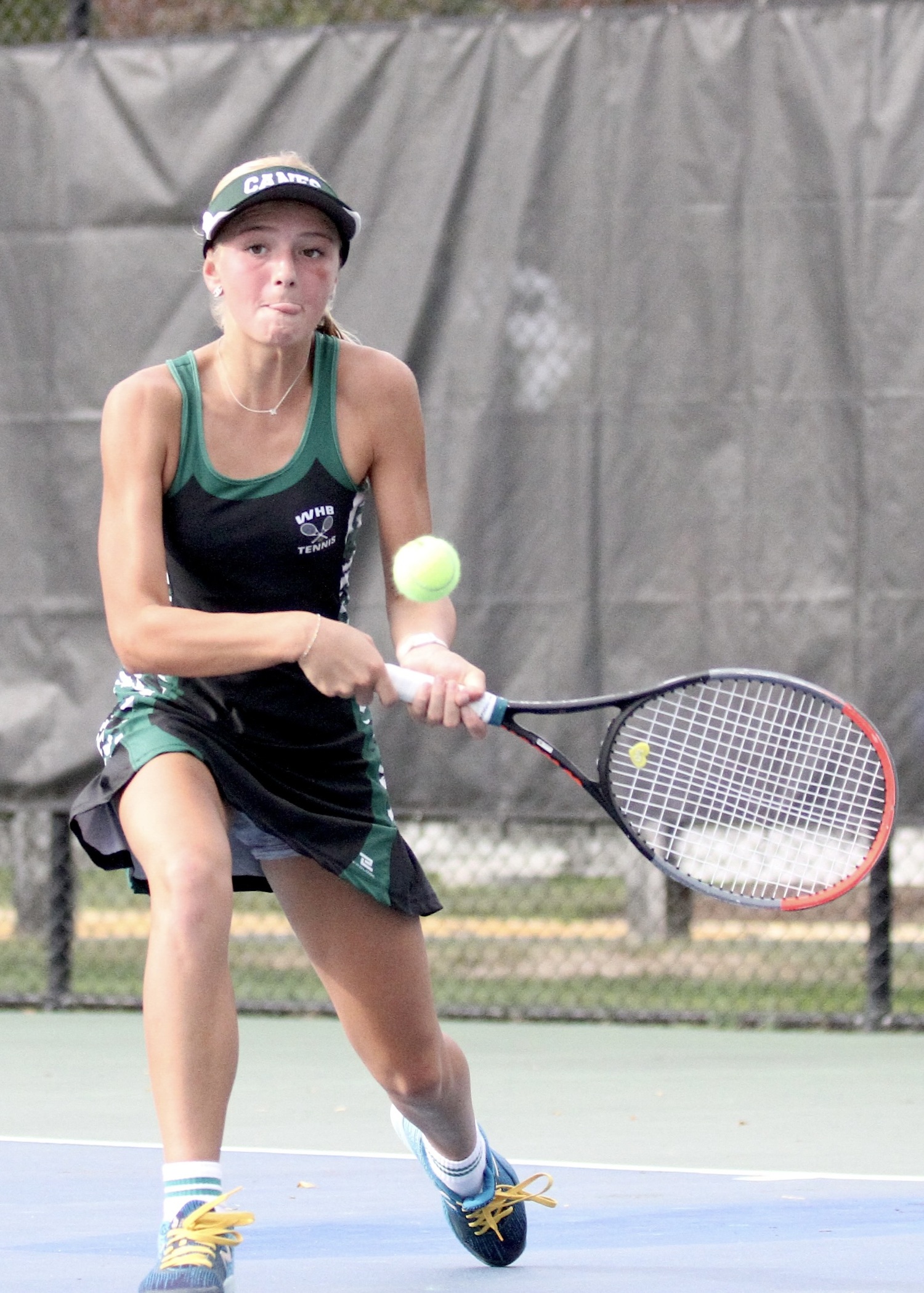 Seventh-grader Riley Magner keeps the rally going. DESIRÉE KEEGAN