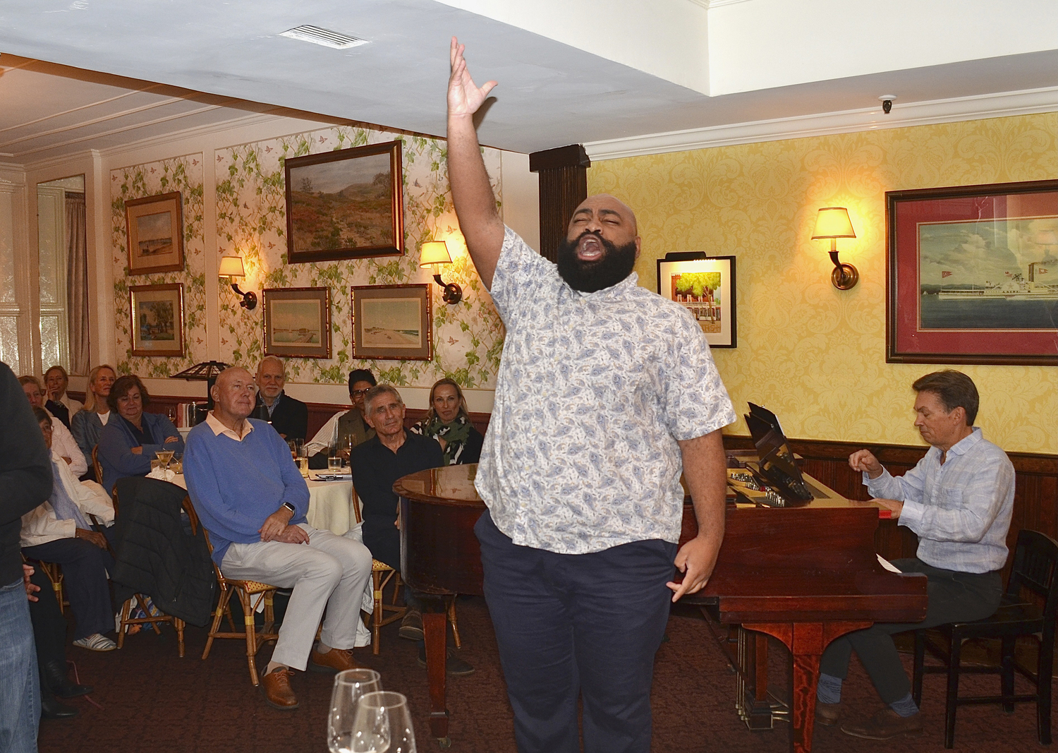 Baritone Darren Lekeith Drone performs at the Sag Harbor Song Festival 2025  