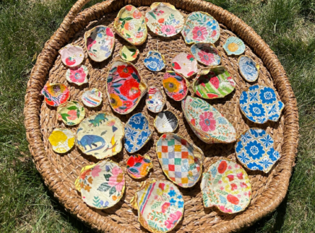 ART SOCIAL: SHELL DECOUPAGE WITH HEIDI WRIGHT STEVENS