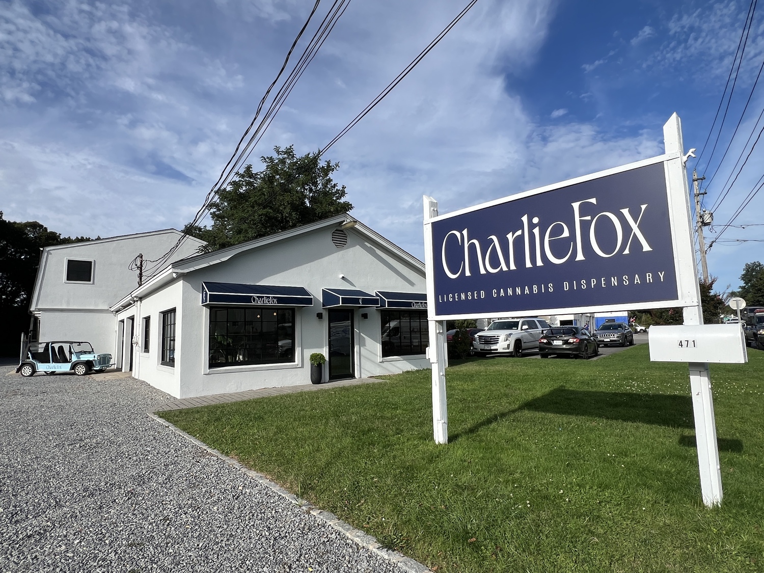 The cannabis dispensary known as Charlie Fox opened on Tuesday afternoon and was immediately issued a cease and desist order by Southampton Town for not having any permits to operate a business, of any kind, at the property. The town has said it could seek a court inunction to close the business if the owners do not comply. DANA SHAW