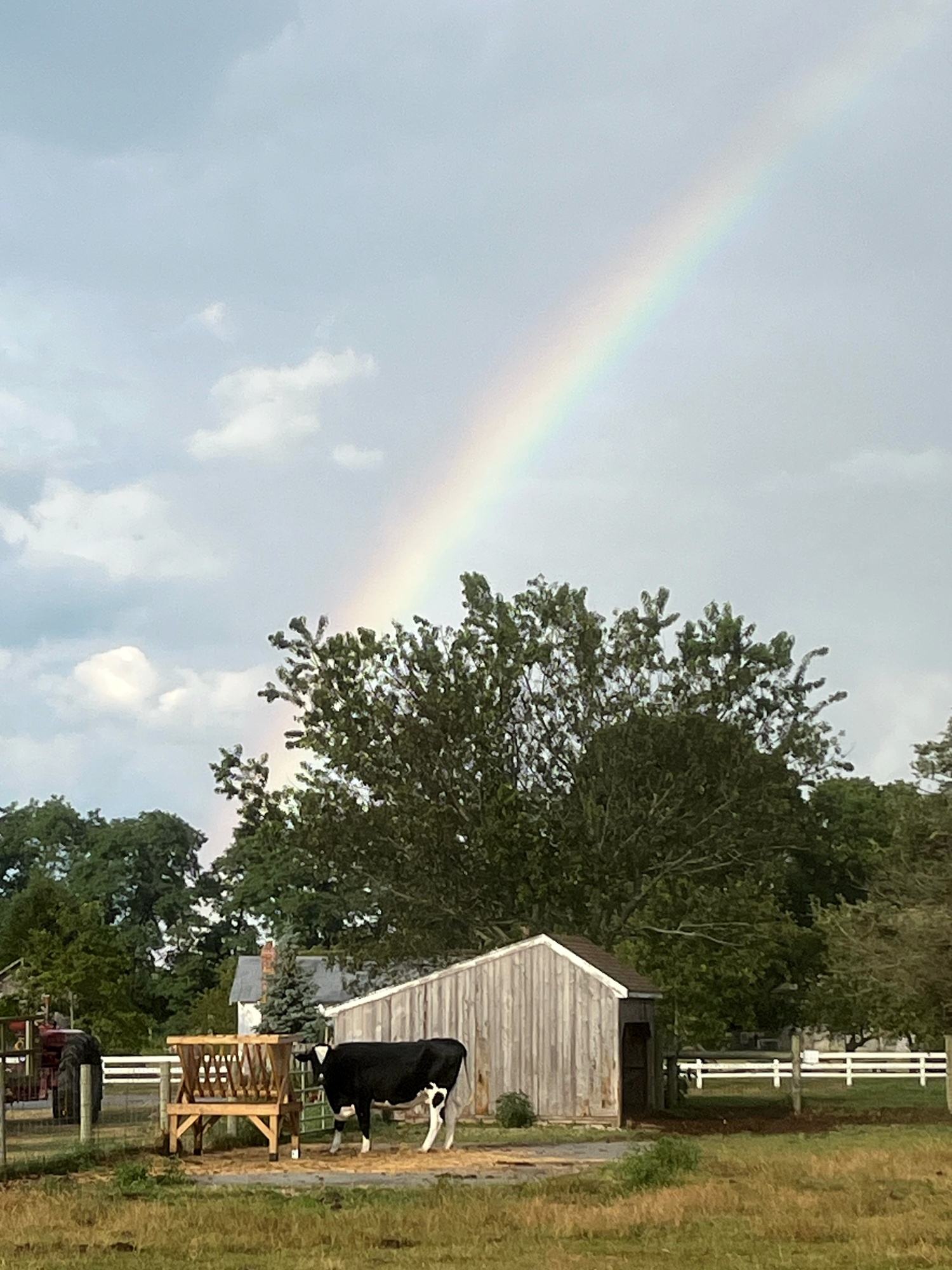 A rainbow over Hallockville Museum Farm. Matt Boyle photo
