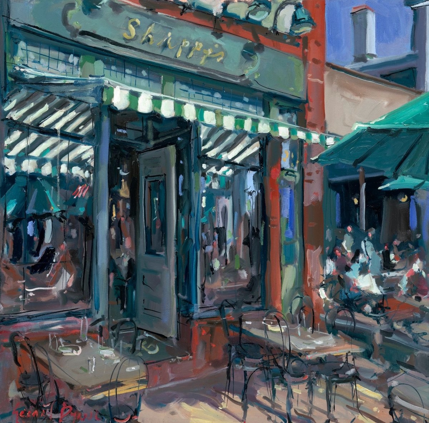 Gerard Bryne, “Summer Reflections — Shippy’s,” is on view at the Slattery Gallery in Southampton Village, as a part of the exhibition, “Stillness in Motion: Seeing Light Anew.”
