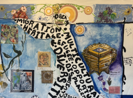 Oscar Molina Unveils Collaborative Artist Guestbook Canvas at Keyes Art Gallery