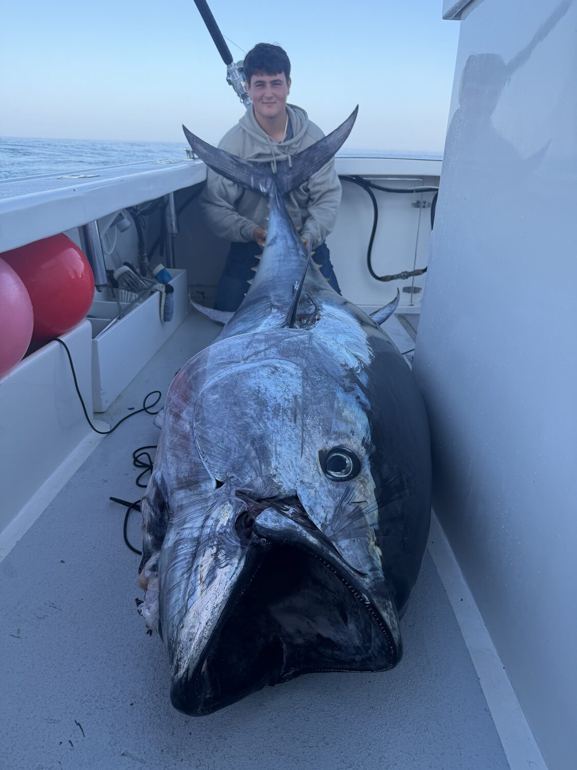 The commercial bluefin tuna season reopened on October 1, allowing fishermen like Austin Payne to harvest 