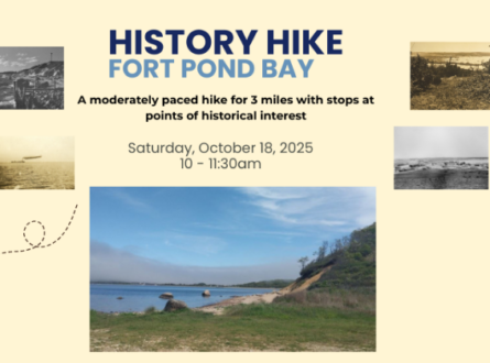History Hike on Fort Pond Bay