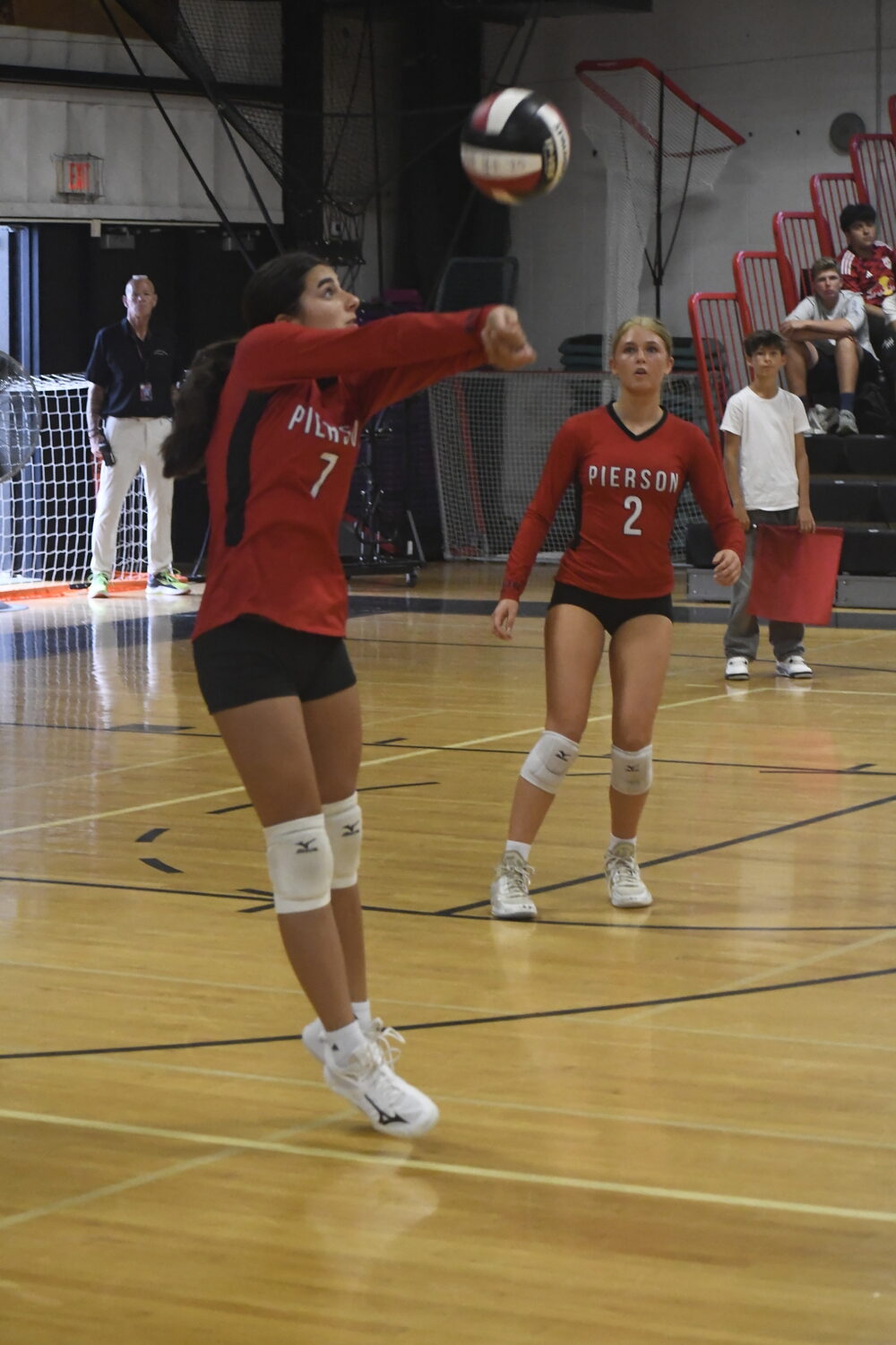 Junior Avery Austin gets to a ball.  DREW BUDD