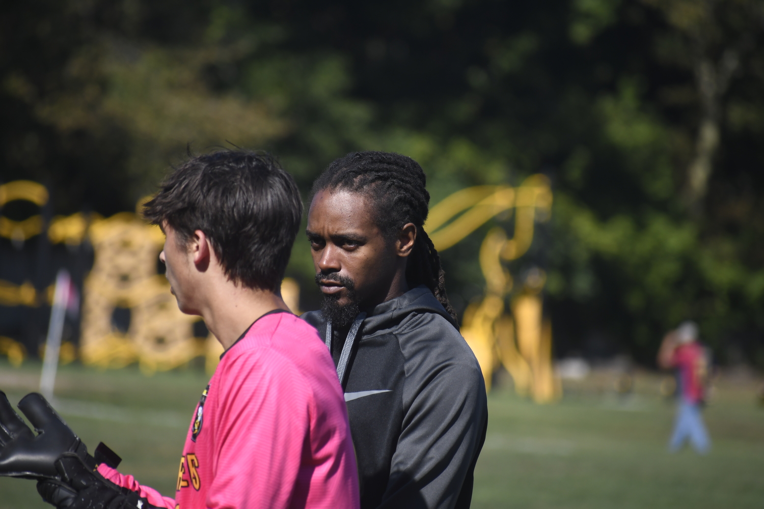 Bridgehampton head coach Davin Johnson.  DREW BUDD