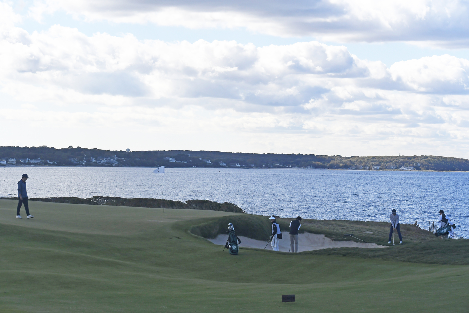 The Sebonack Challenge was played Friday under seasonable conditions. DREW BUDD