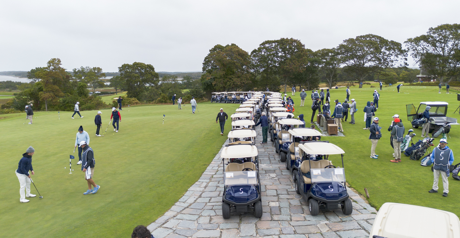 The Southampton Hospital Foundation’s Annual Golf Outing was held at Sebonack Golf Club in Southampton on October 14.  MARK SAGLIOCCO