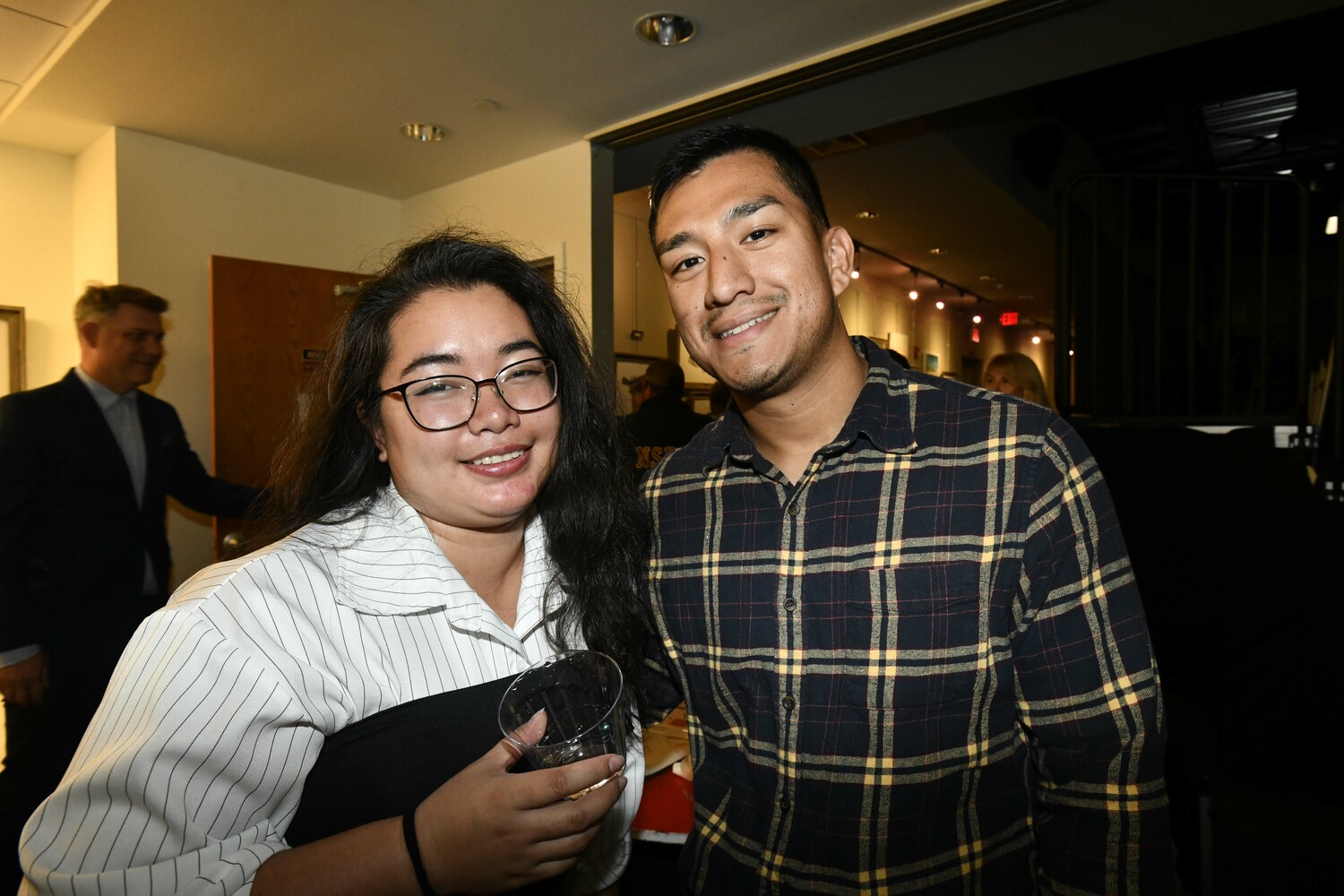 Keizha Mabulay and Melvin Castillo at the Rotary party on Friday night.