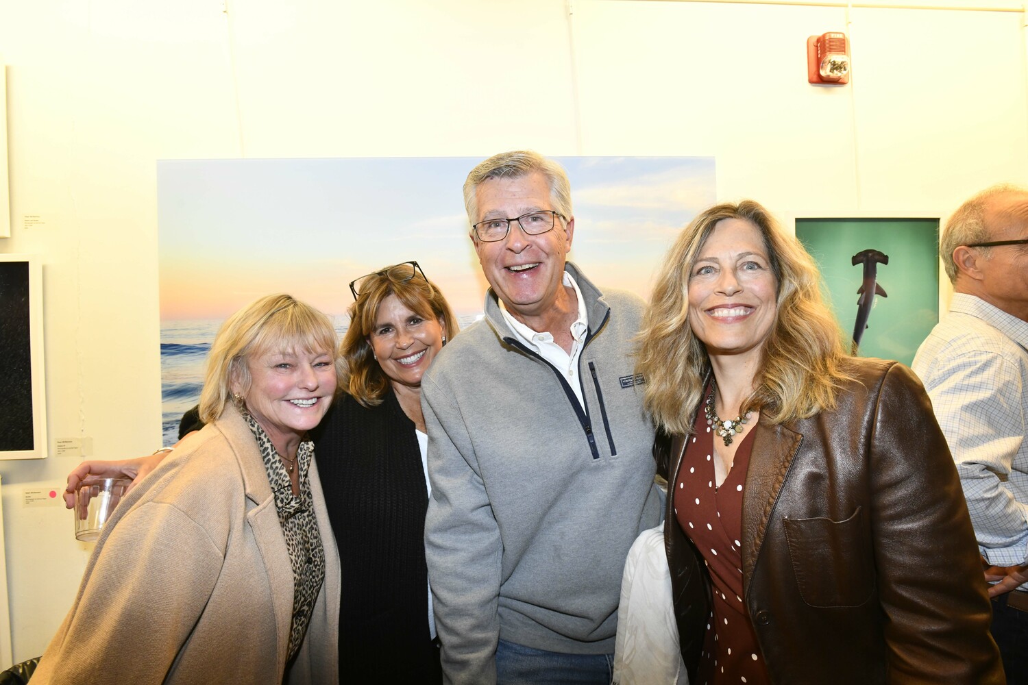 Kathy Hannan, Joe Rainis and Carmel Darienzo at the Rotary cocktail party.