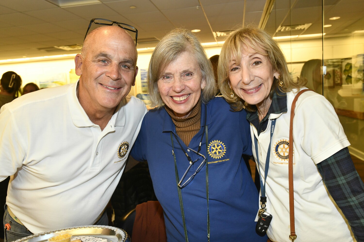 Mark Hannan, Alexis Mayer and Victoria Kahn at the Rotary party.