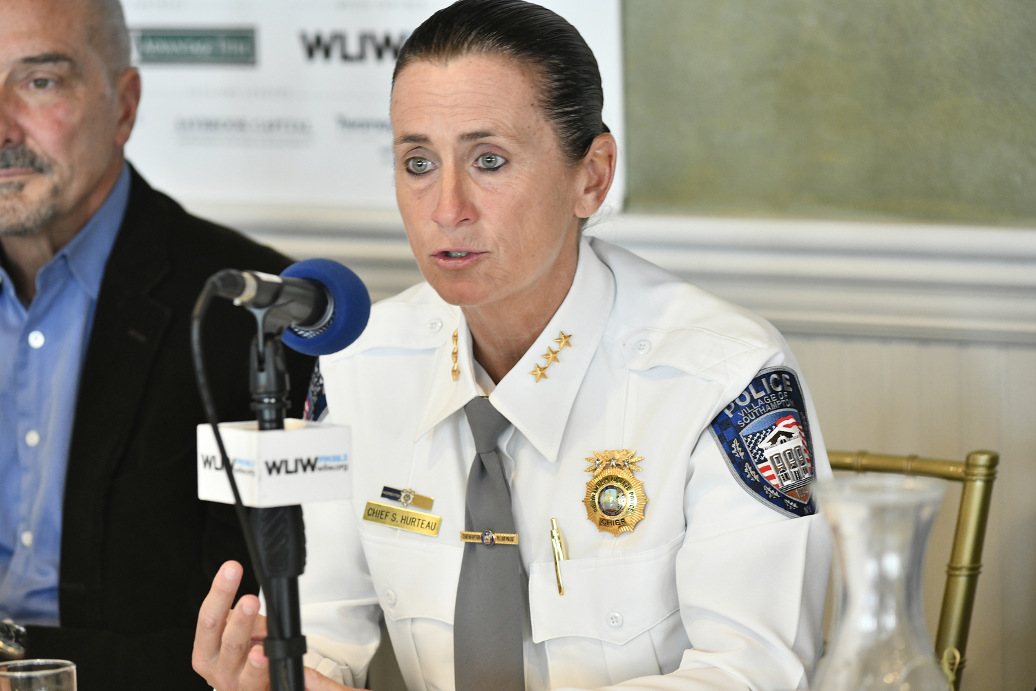 Panelist Southampton Village Police Chief Sue Hurteau.  DANA SHAW