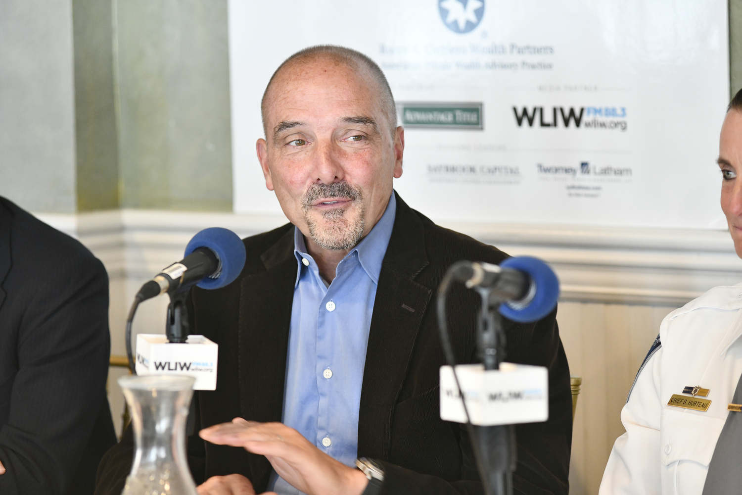 Panelist and Southampton Village Trustee Rob Coburn.  DANA SHAW