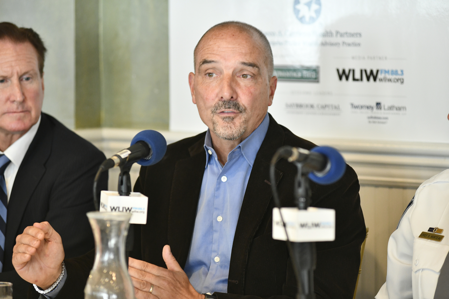 Panelist Southampton Village Trustee Rob Coburn.  DANA SHAW