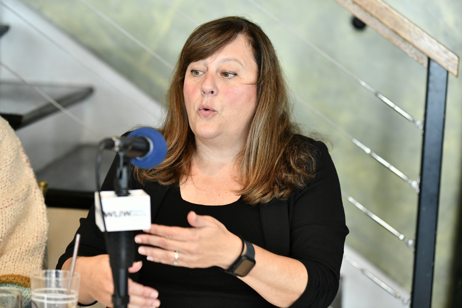 Panelist Janice Scherer, Government Advisor, Lake Agawam Conservancy.  DANA SHAW