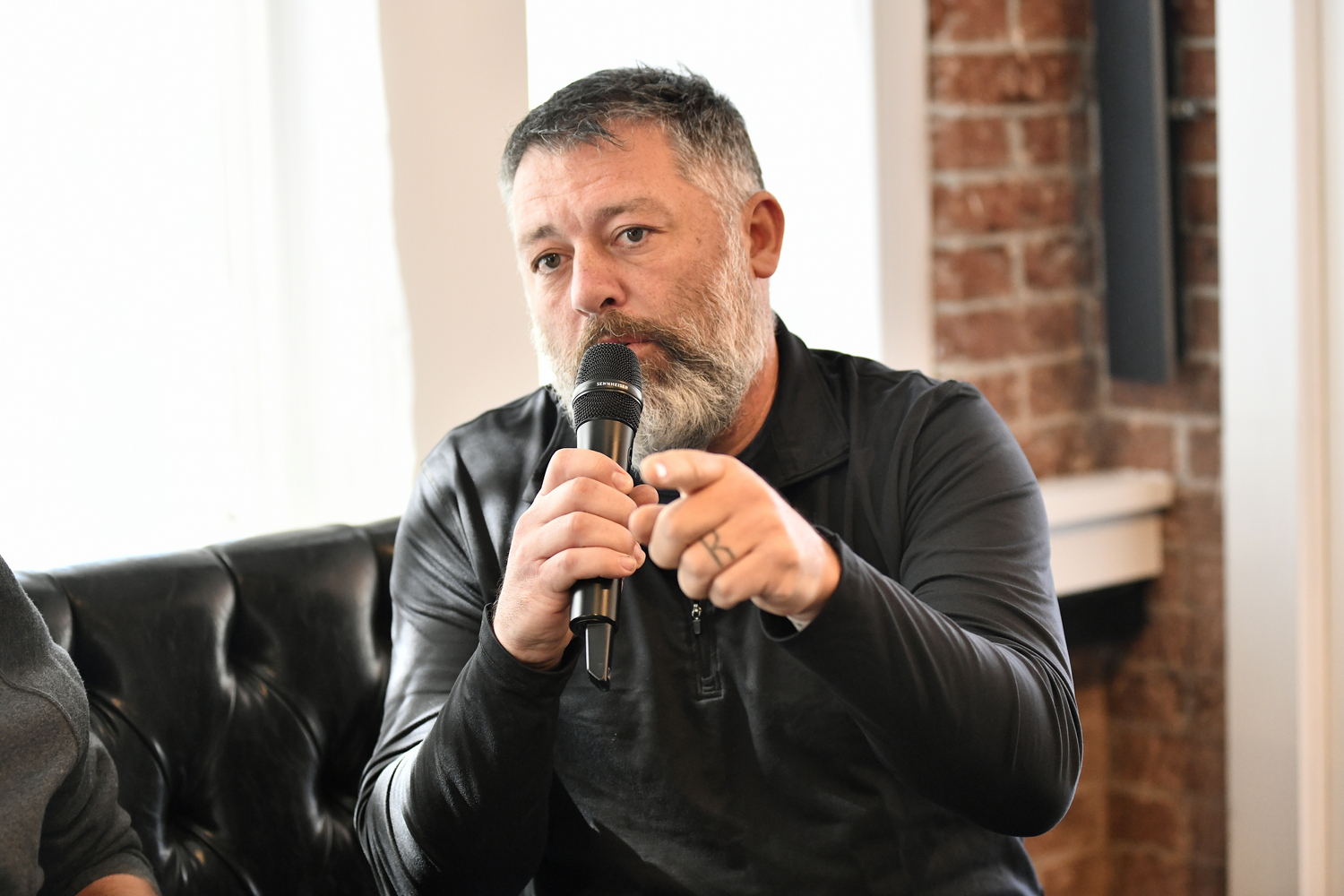 Audience member Brian Tymann.  DANA SHAW