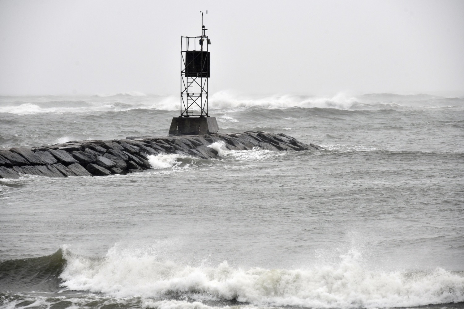 The Shinnecock Inlet on Monday afternoon.  DANA SHAW