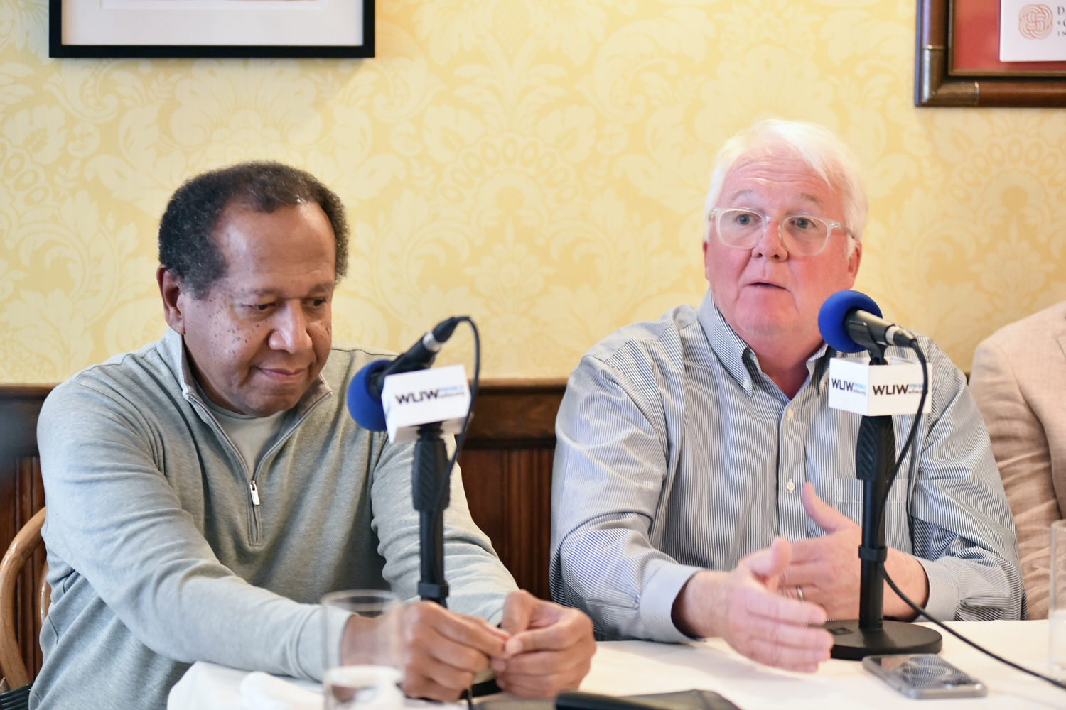 Panelists Ed Haye and Aiden Corish.  DANA SHAW