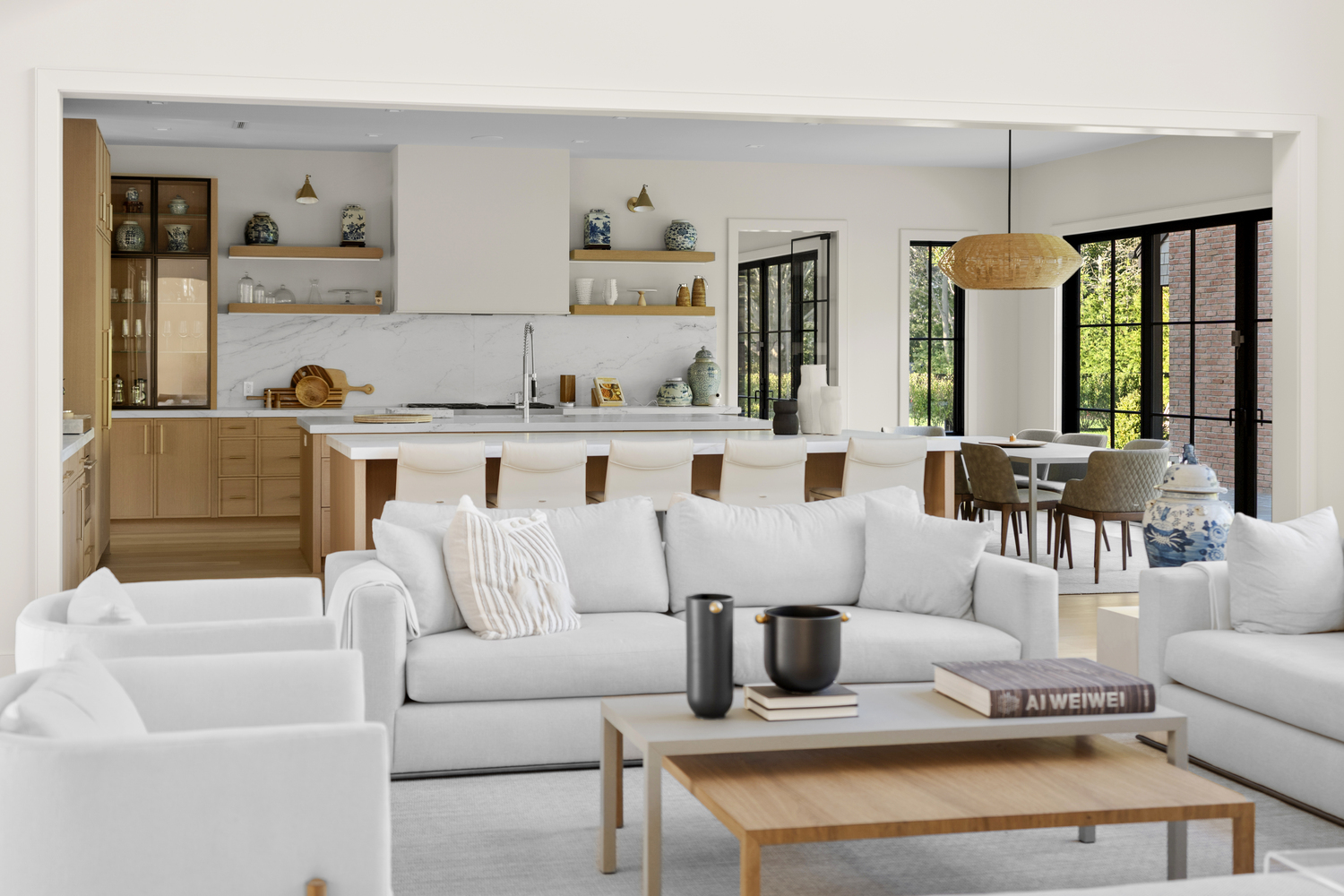 Inside 85 Pheasant Drive in Bridgehampton, which recently sold for just shy of $10 million. COURTESY DOUGLAS ELLIMAN