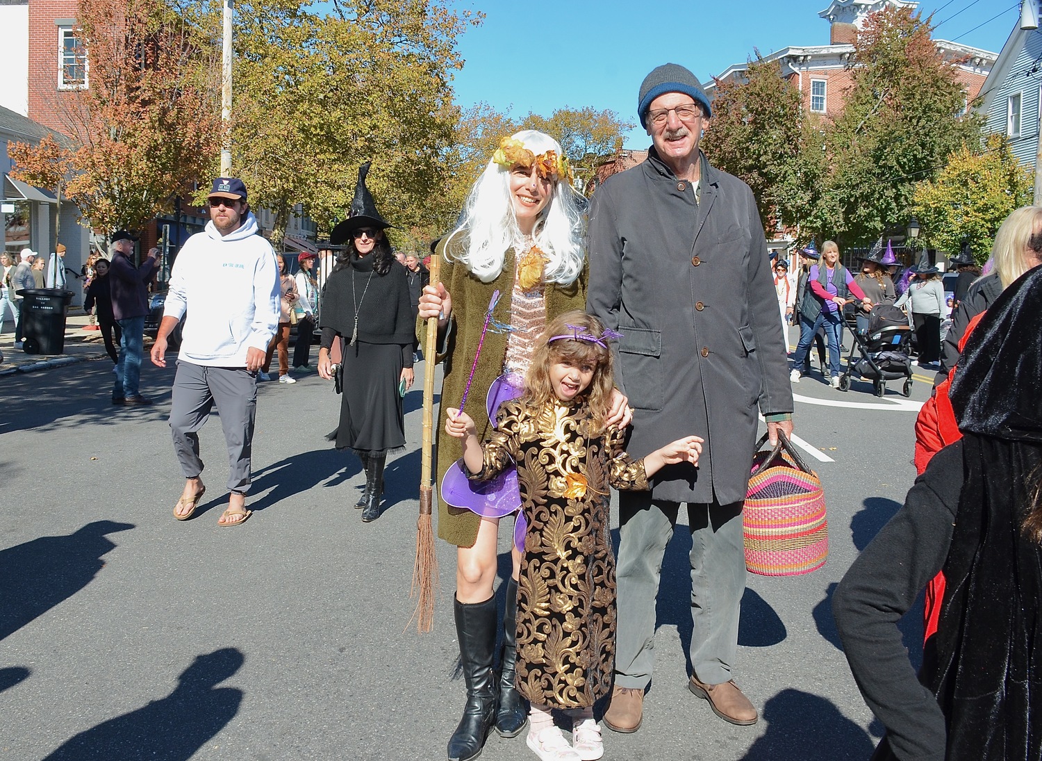 The Sag Harbor Ragamuffin Parade on Main Street on Saturday afternoon.  KYRIL BROMLEY