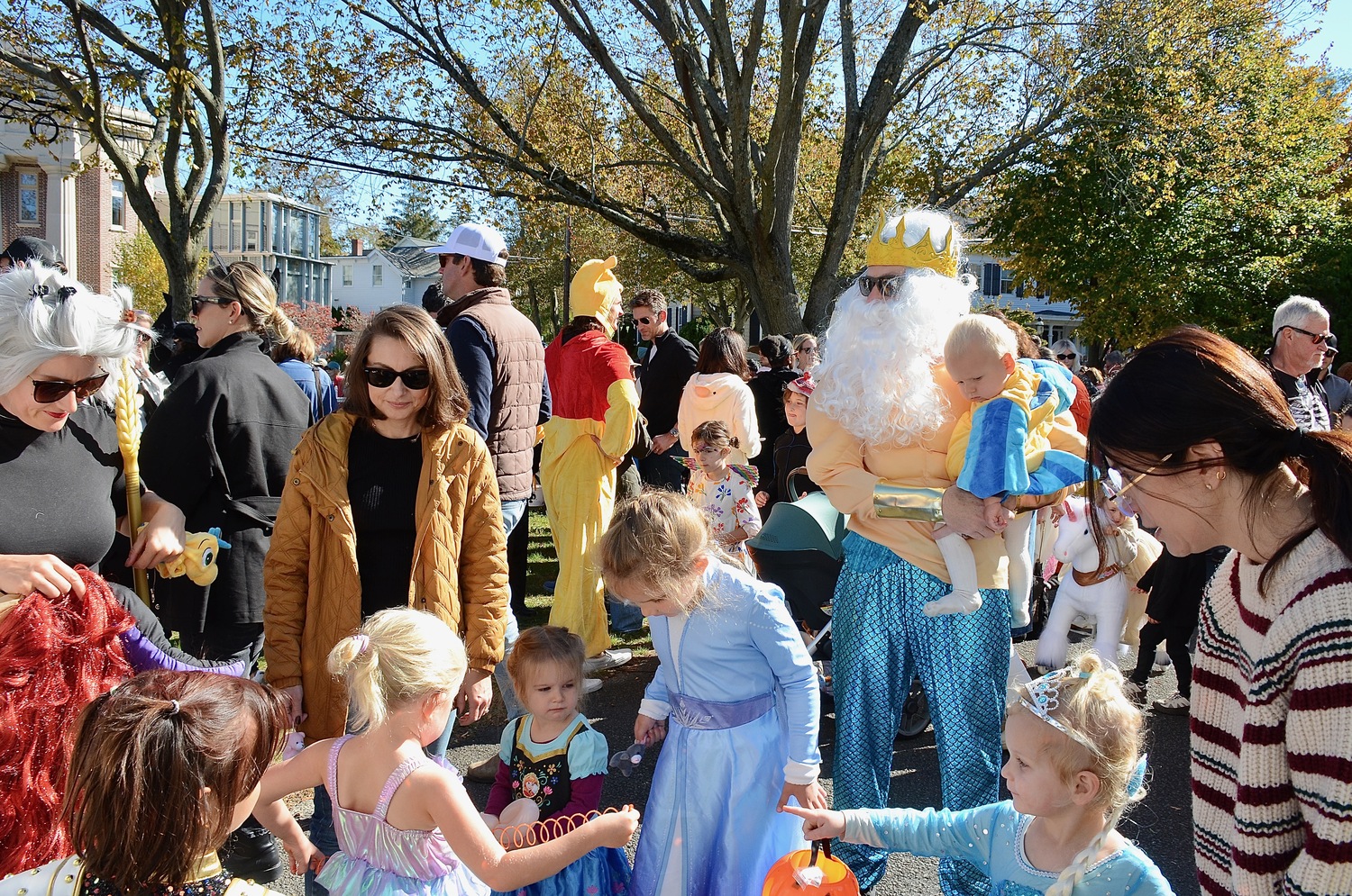 Ghosts and goblins gather at the Whaling Museum after the parade.   KYRIL BROMLEY