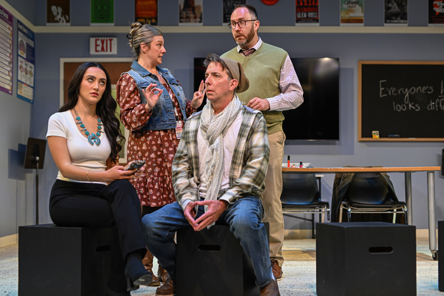 Molly Brennan, Lindsey Sanchez, Jason Moreland and Scott Joseph Butler in Hampton Theatre Company's production of 