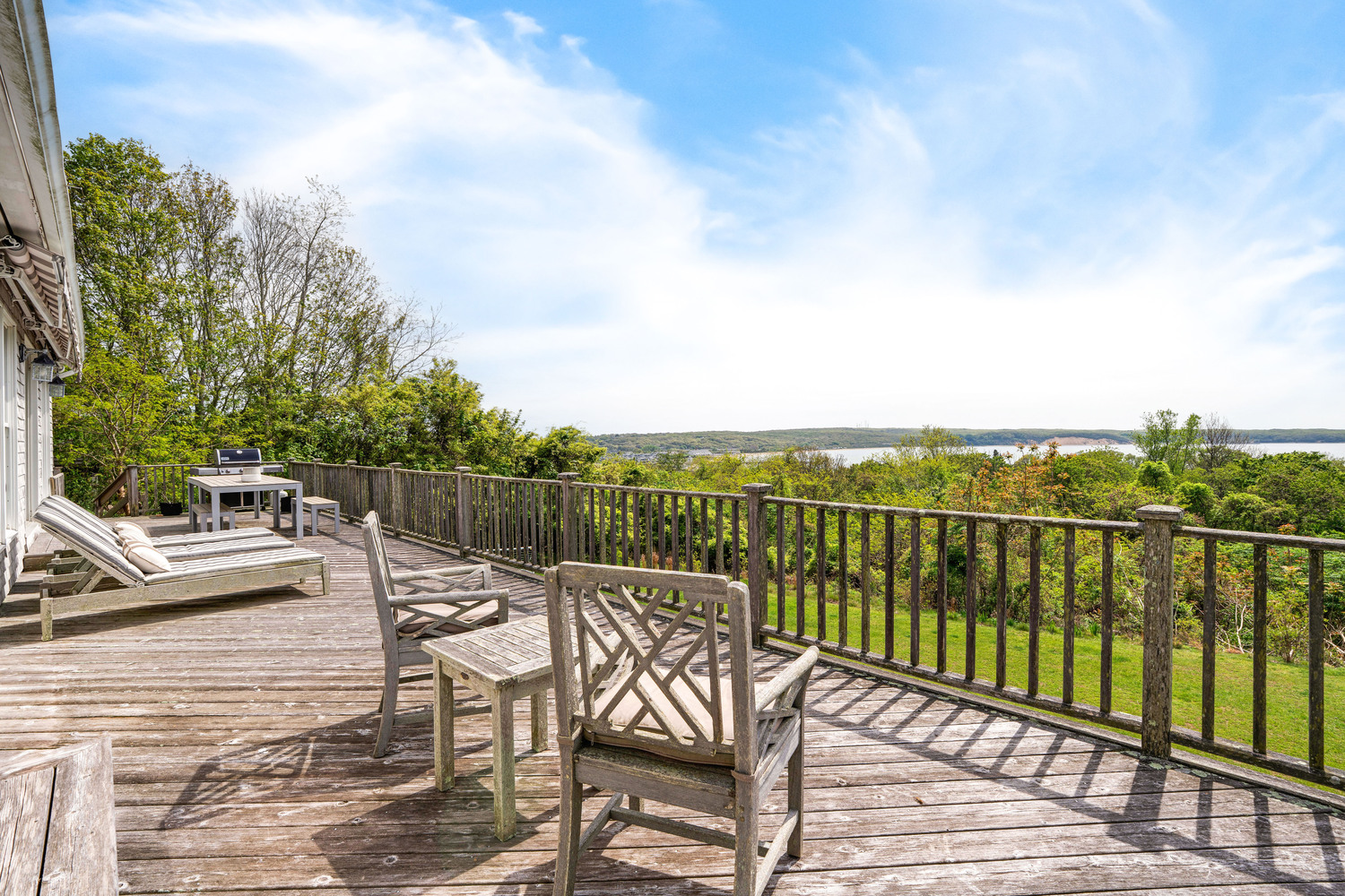 Standing on the deck of Esha Soni’s Montauk home. DOUGLAS ELLIMAN