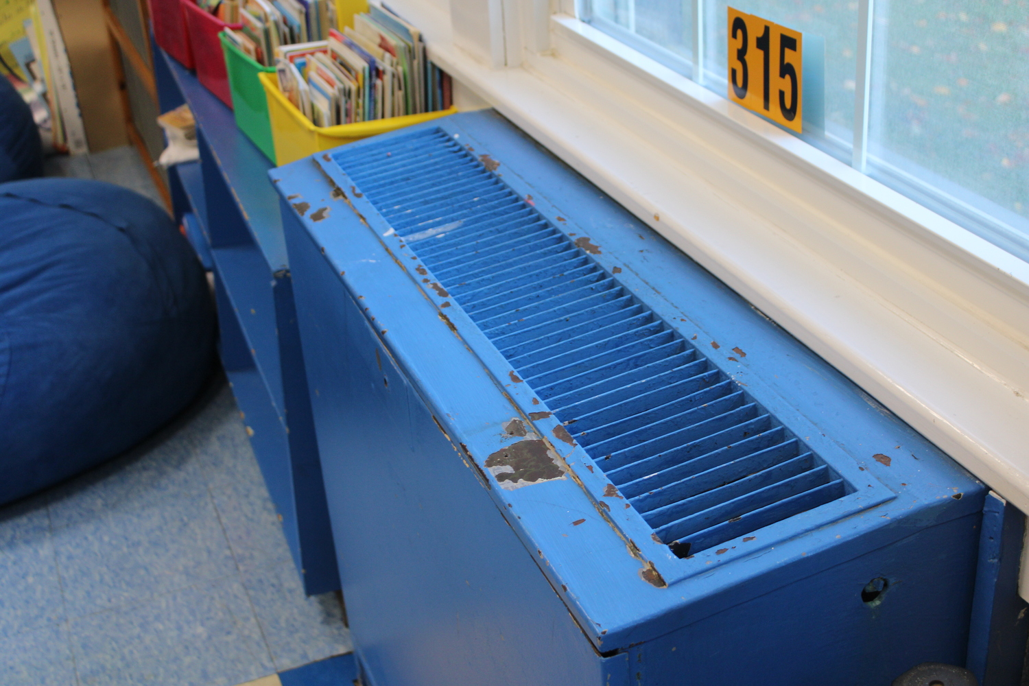 Montauk School's HVAC systems date to the mid 20th century. A $2.9 million savings expenditure would seek to replace the aging systems. JACK MOTZ