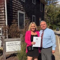 Executive Director Julienne Penza-Boone and Assistant Town Attorney Daniel McCormick. COURTESY WHBPAC