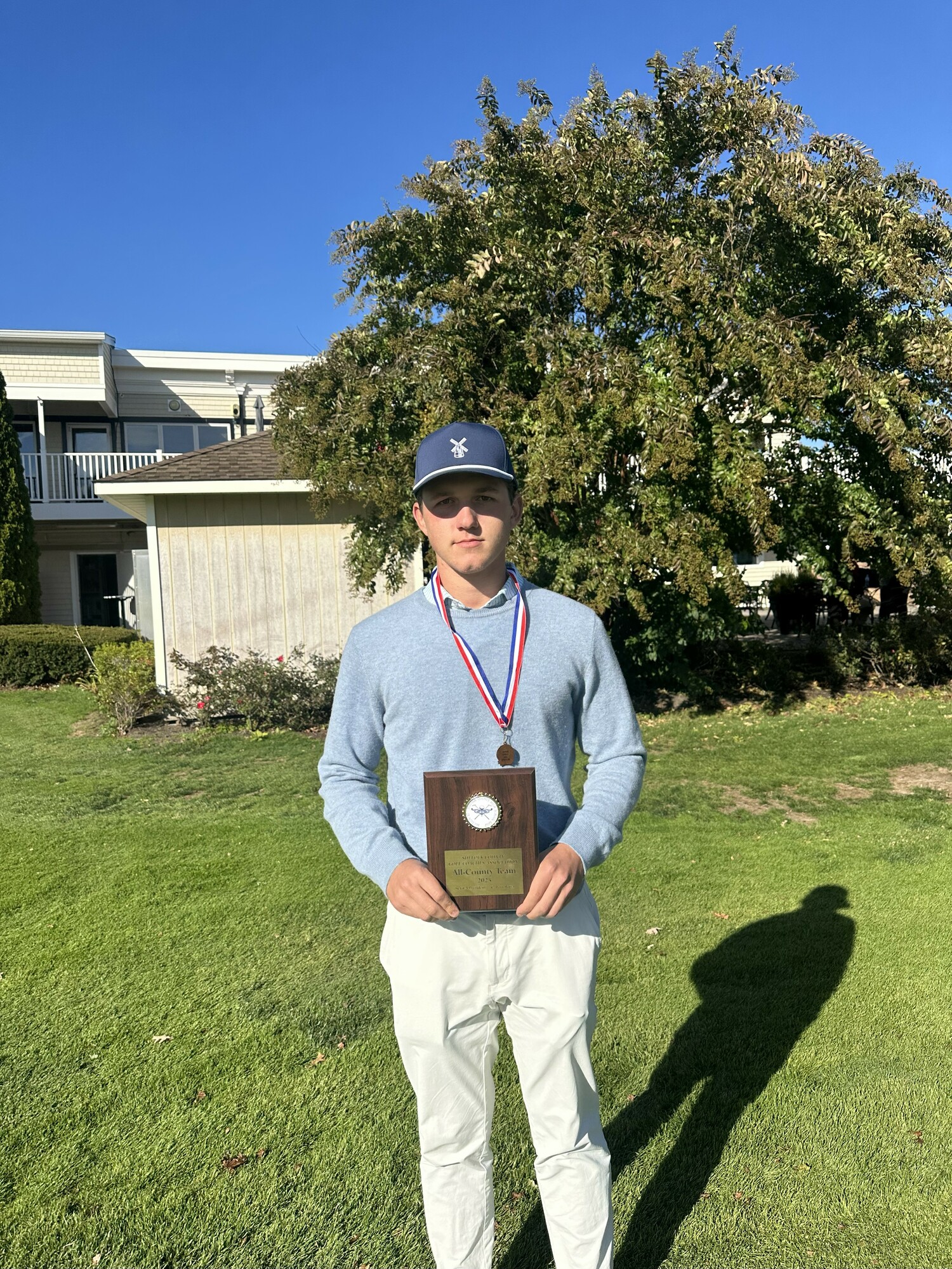 Southampton senior Ethan Heuer nabbed the ninth and final qualifying spot for the New York State Boys Golf Championships which won't be played until June.  COURTESY TIM SCHRECK