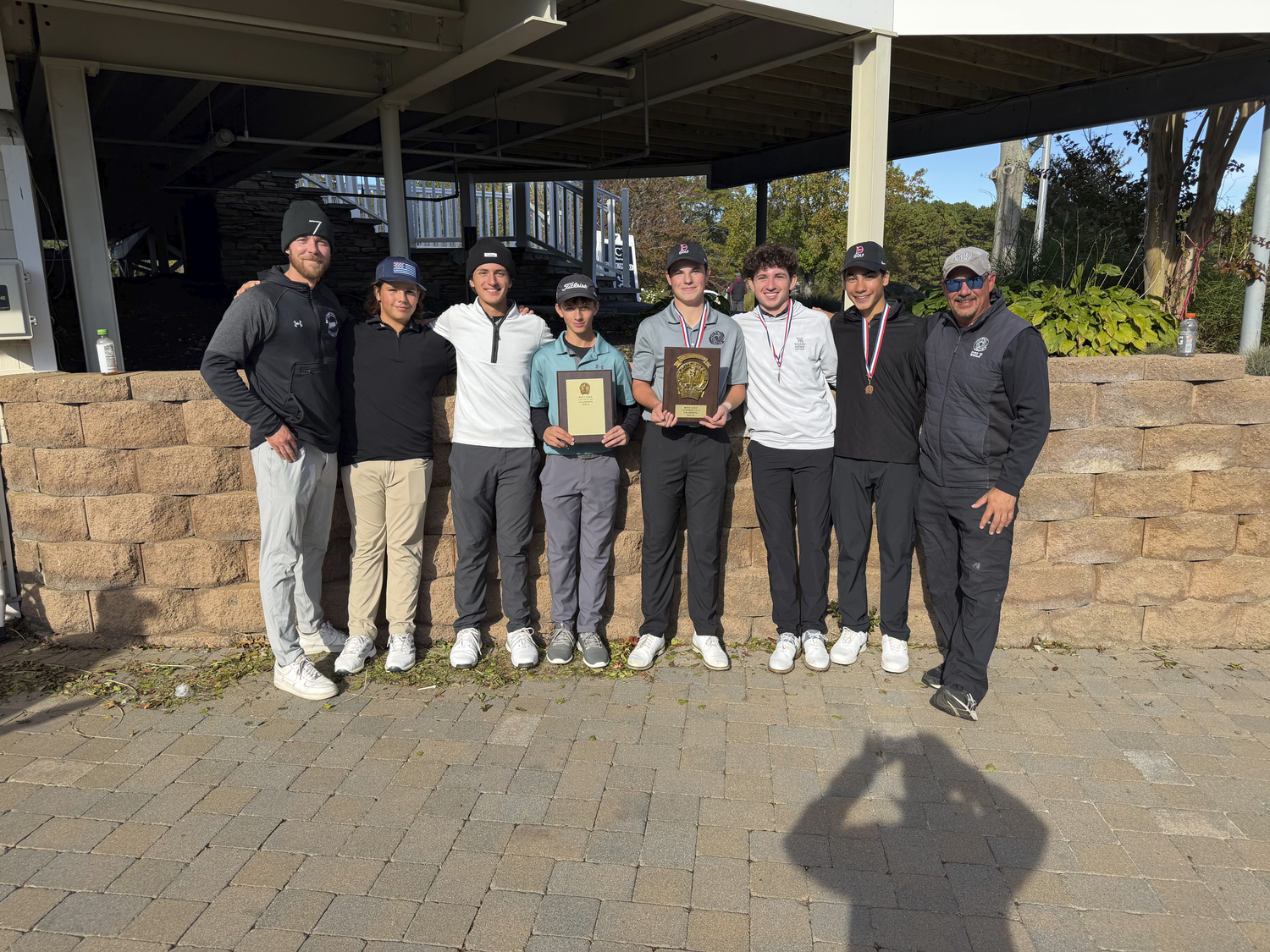 The Westhampton Beach golf team claimed the Conference IV Championship at Pine Hills Golf Club on Friday.   COURTESY FRED MUSUMECI