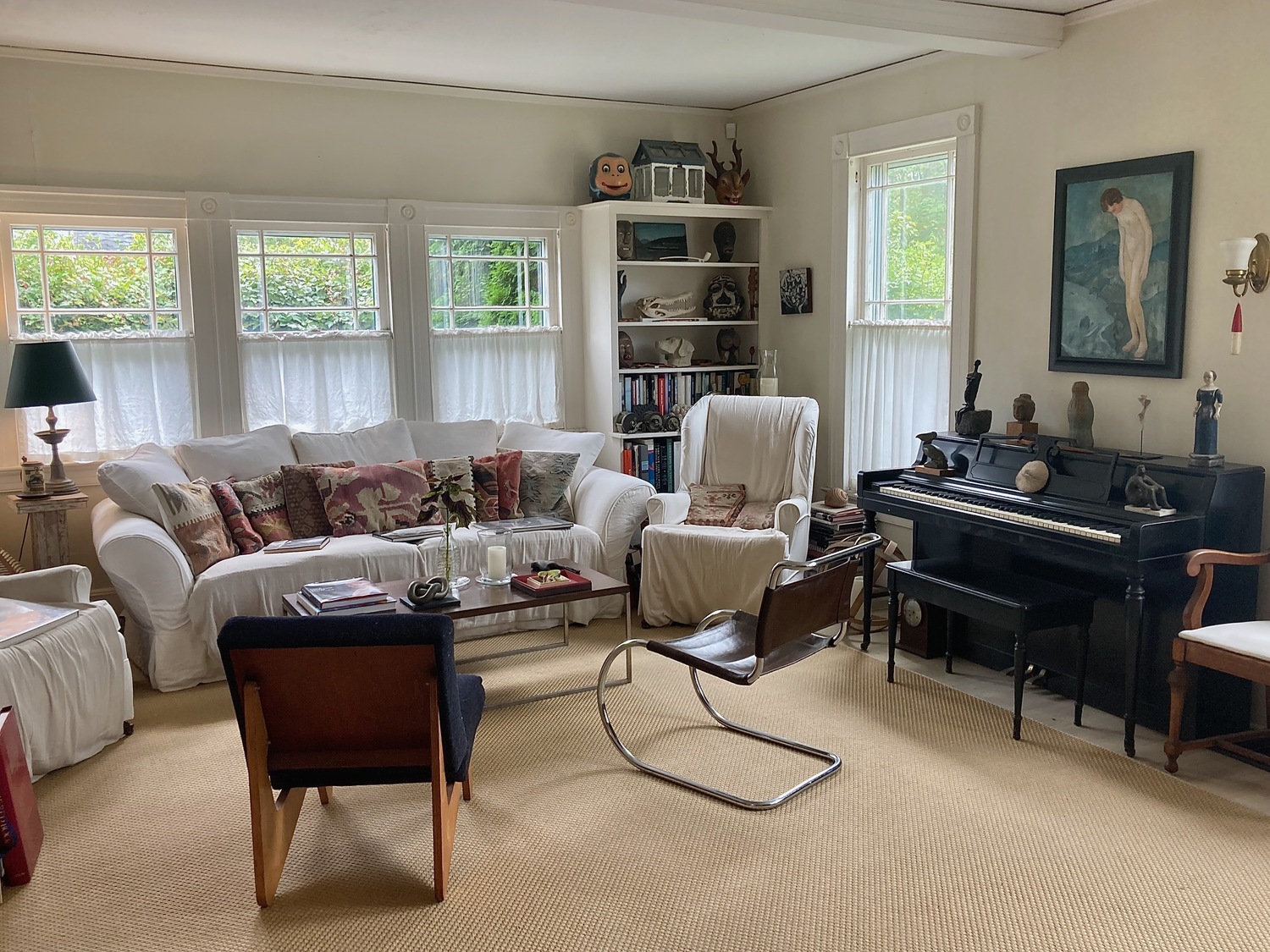 Inside the Bridgehampton home of Eva Faye and Abby Terkuhle. KYRIL BROMLEY