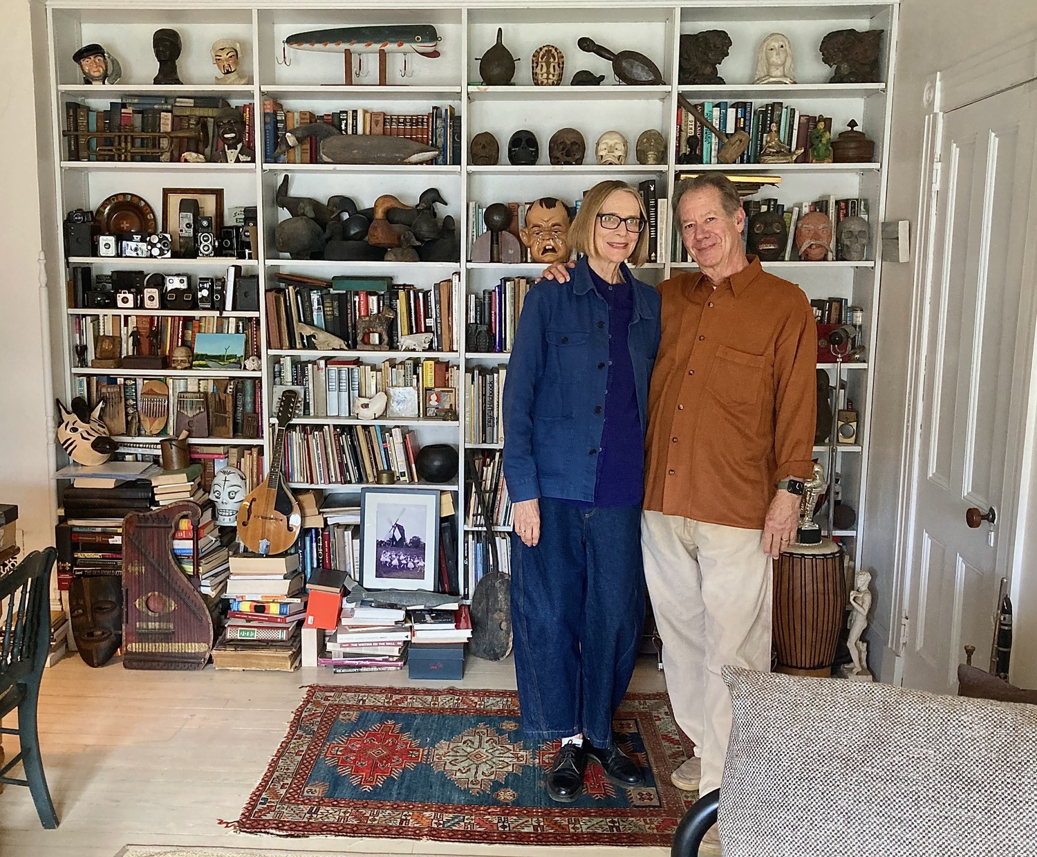 Eva Faye and Abby Terkuhle at their home in Bridgehampton. KYRIL BROMLEY