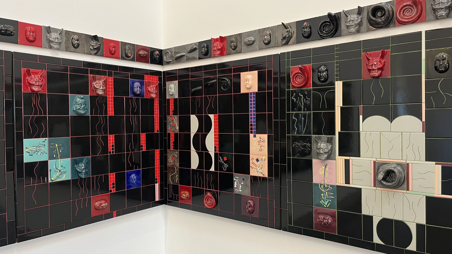 An installation view of “Nina Yankowitz: In the Out/Out the In,” a retrospective exhibition on view at the Parrish Art Museum through February 22. FRANKIE KADIR BADEMCI