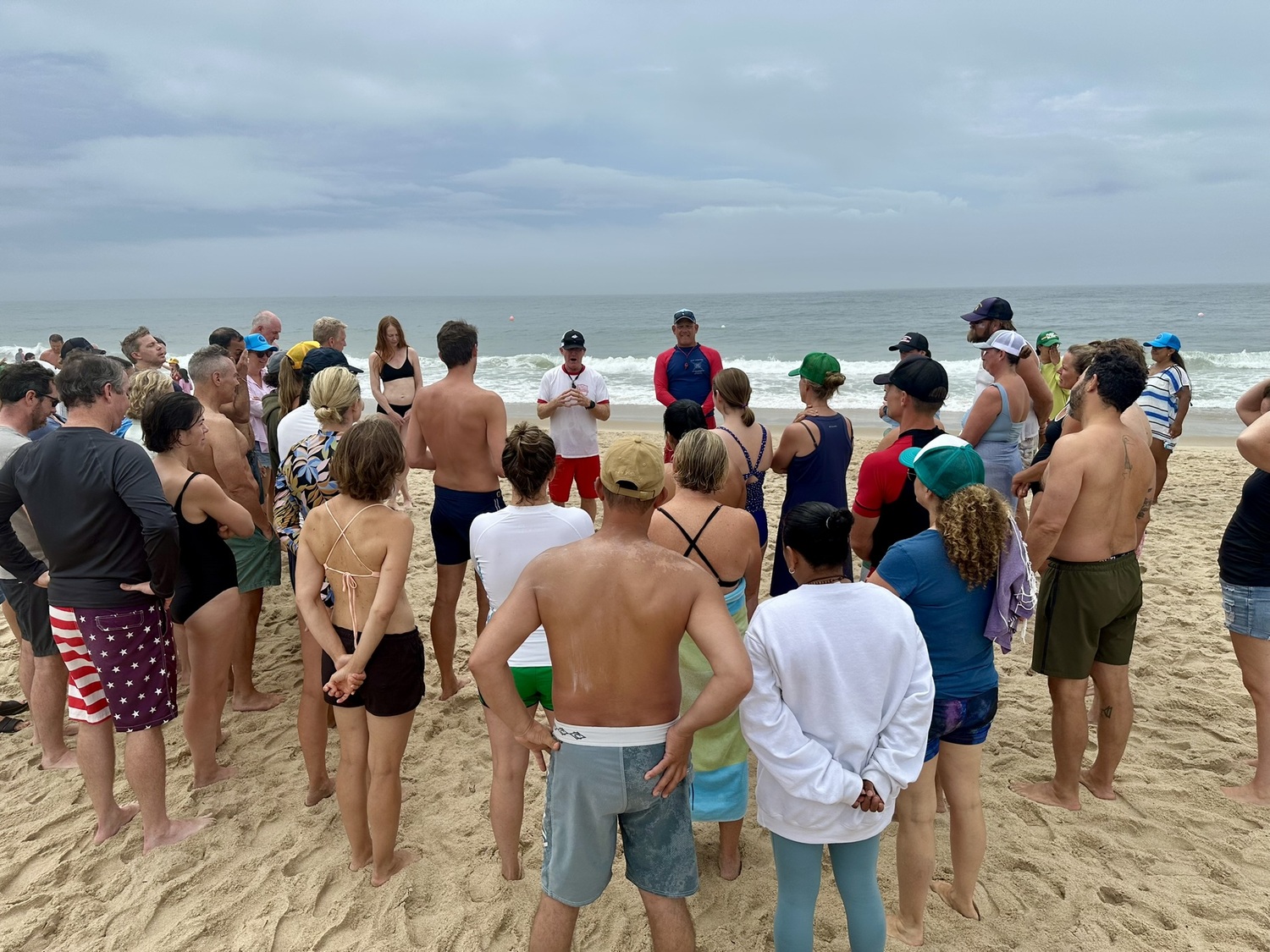 East Hampton Town Chief Lifeguard and HLA President John Ryan Jr., leads a Guardians course this past summer.  NICHOLAS SOPKIN