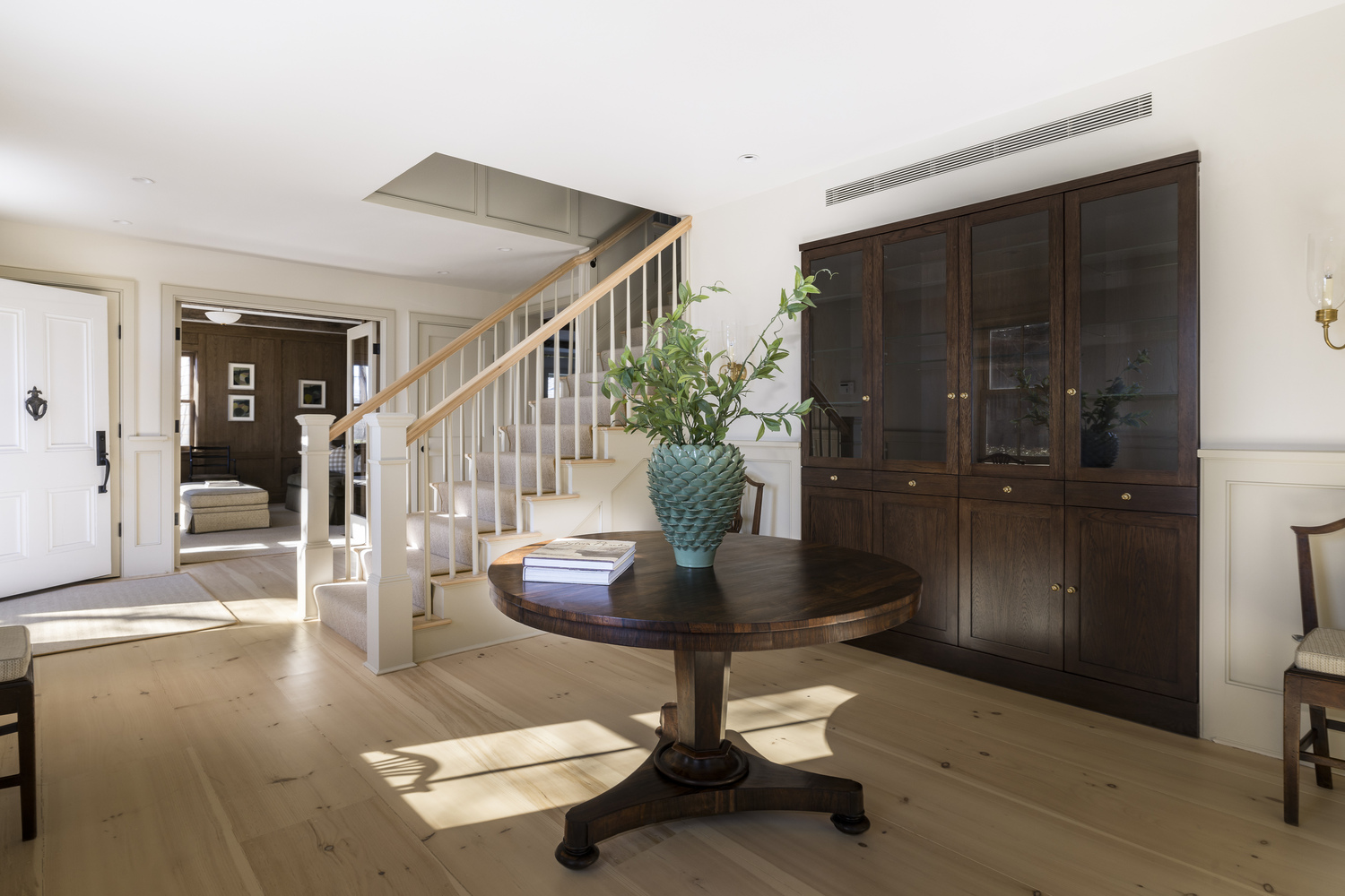The greeting area of 412 Hedges Lane in Sagaponack, which recently sold for $9.5 million. LENA YAREMENKO