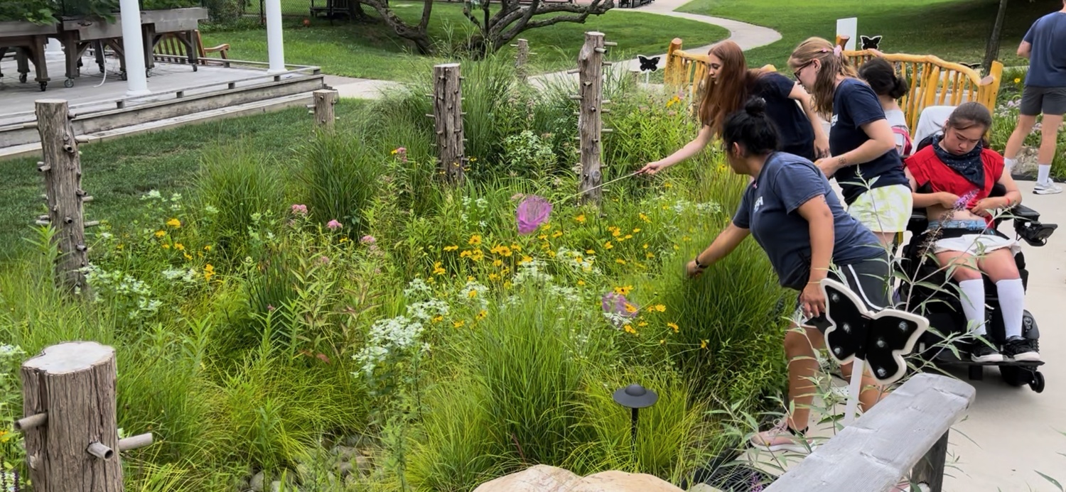 A rain garden for children at the Southampton Fresh Air Home, created by Mark Antilety. COURTESY MARK ANTILETY