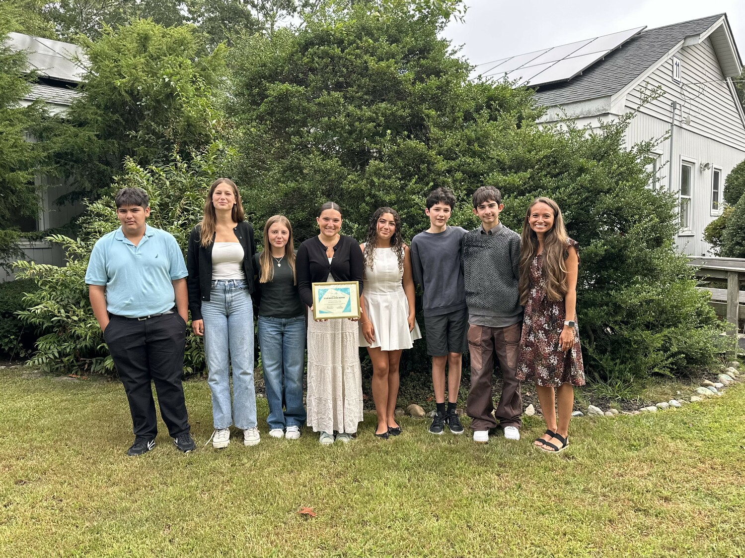 Members of the Southampton High School Rotary Interact Club were recently presented with the Rotary Citation for Interact Clubs, also known as the Club Excellence Award. COURTESY SOUTHAMPTON SCHOOL DISTRICT