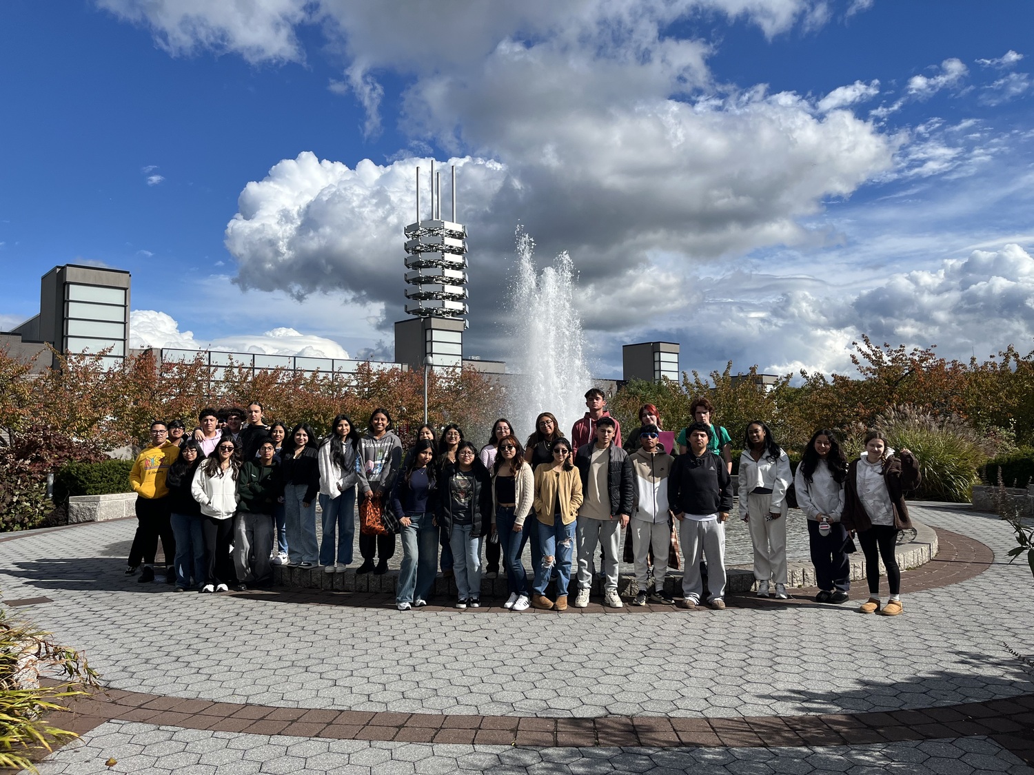 The Southampton High School counseling department recently took 30
students to visit Suffolk County Community College. The students toured the school and learned about campus life and college majors. They also had an opportunity to apply for admission at Suffolk County Community College. On the same trip, they visited Stony Brook University. COURTESY SOUTHAMPTON SCHOOL DISTRICT