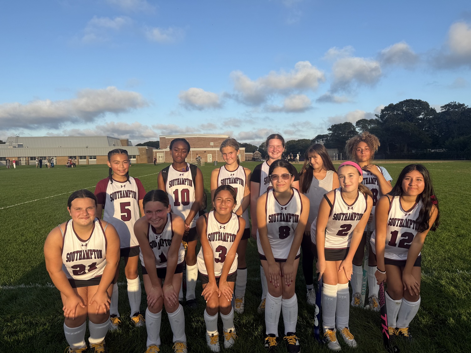 In marking National Childhood Cancer Awareness Month, Southampton School District athletes raised $1,000 for the Daniela Conte Foundation, a nonprofit organization dedicated to raising awareness, funding research and providing support to families with children affected by cancer. During September, fall sports teams raised funds and awareness by hosting Gold Lace games, for which the athletes swapped the laces on their cleats and sneakers for gold laces — the national color of childhood cancer awareness.
The cause holds special meaning for Southampton, as several district families and
staff members have personally been affected by childhood cancer. COURTESY SOUTHAMPTON SCHOOL DISTRICT