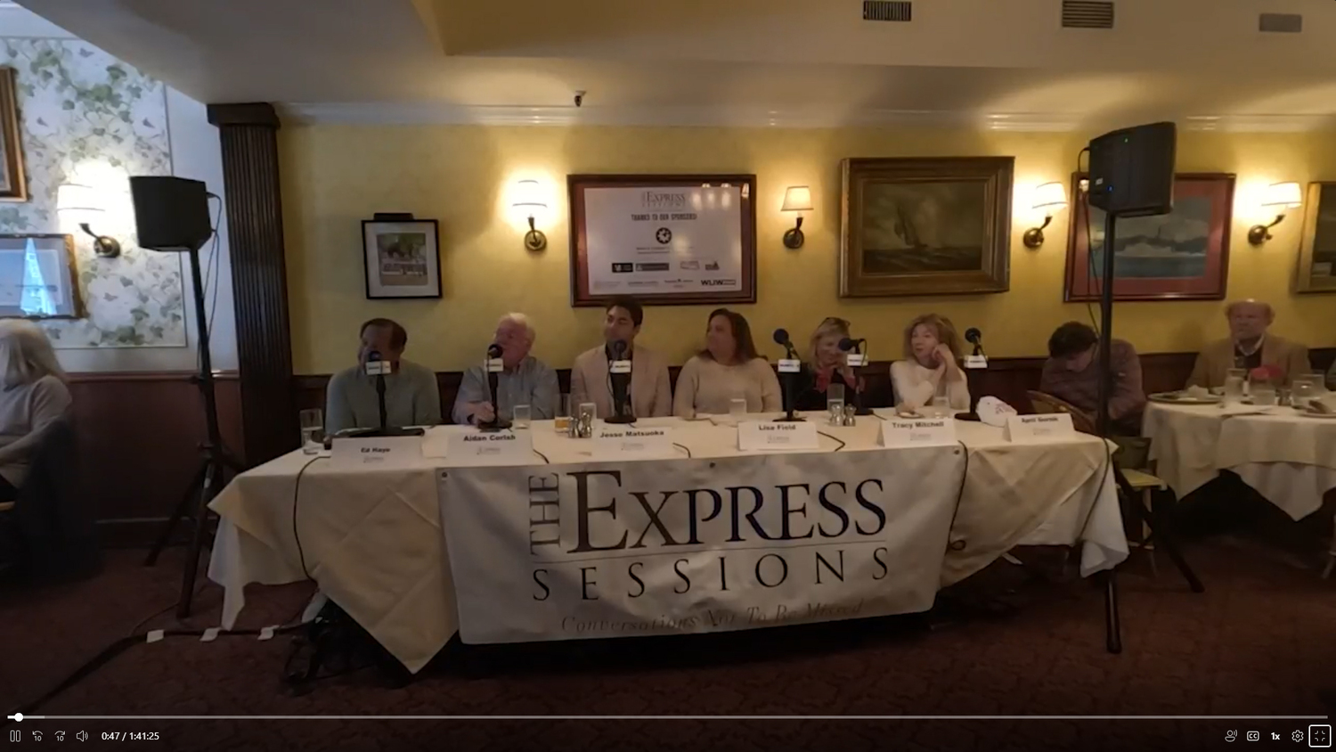 The Express Sessions panel discussed Sag Harbor issues on October 23.