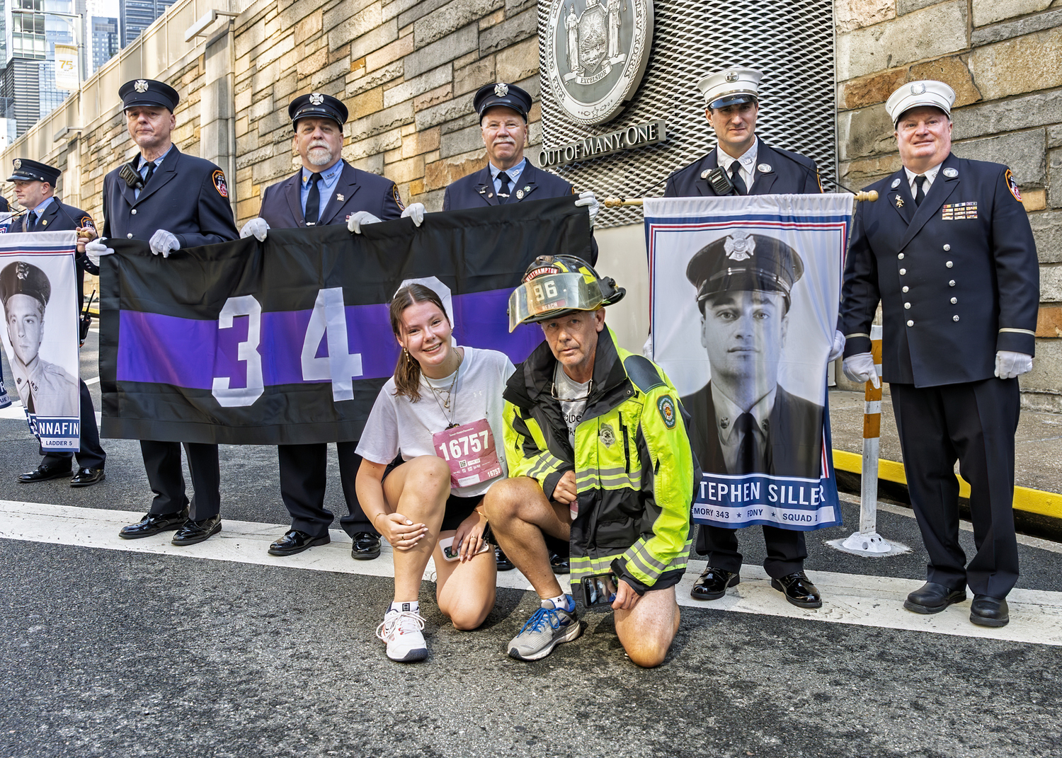 The Westhampton Beach Fire Department participated in the 2025 Tunnel2Towers Walk/Run on Sunday, September 28. The five K event is a fundraiser for the Stephen Siller Tunnel2Towers Foundation, which builds adaptive homes for disabled veterans and offers financial assistance to Gold Star families. In addition they support the families of first responders killed in the line of duty. It was announced at the starting line that forty thousand people participated this year. Donations to the foundation can be made at https://t2t.org/donate. COURTESY WESTHAMPTON BEACH FIRE DEPARTMENT