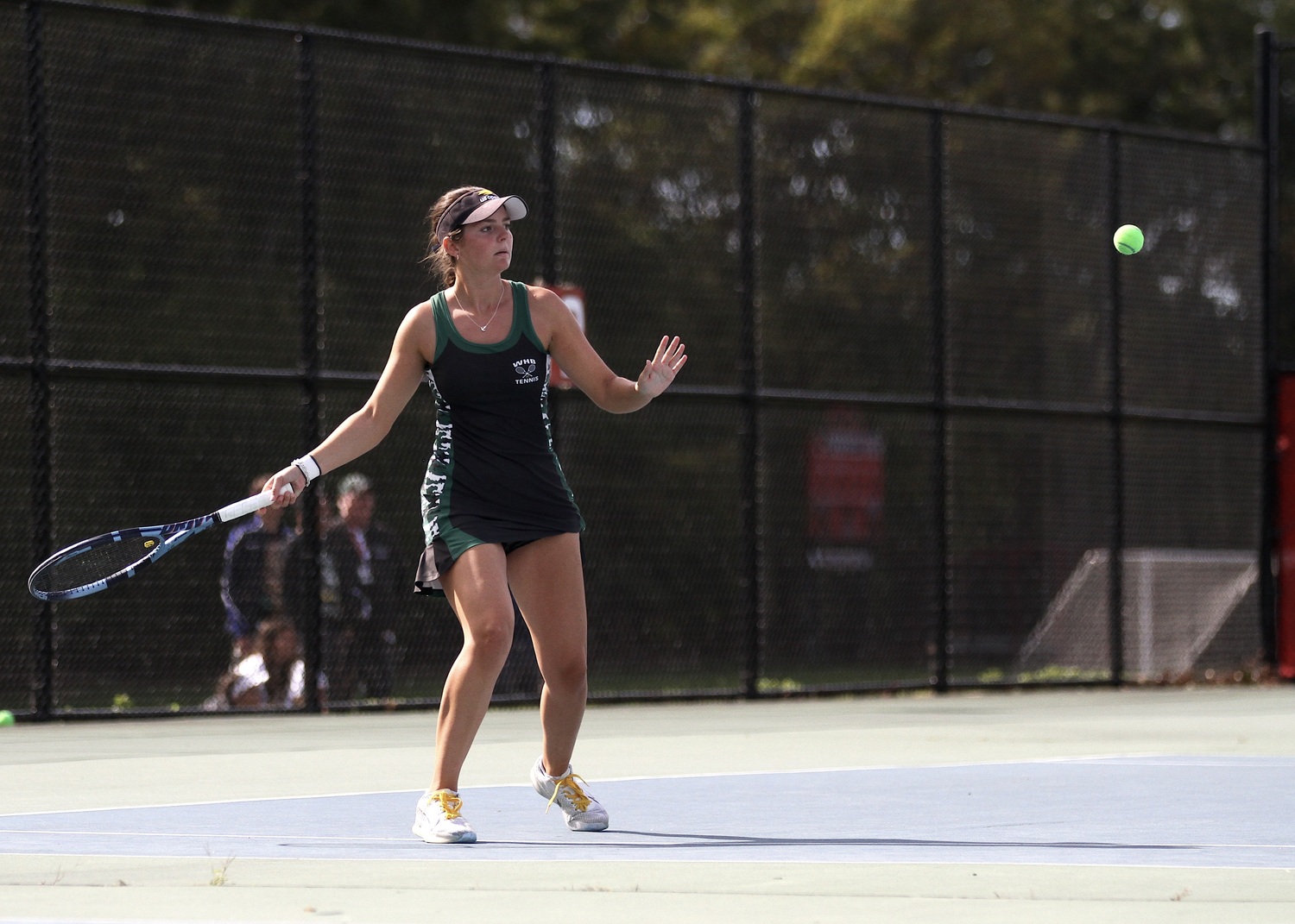 Westhampton Beach senior Ana Way waits for the ball. DESIRÉE KEEGAN