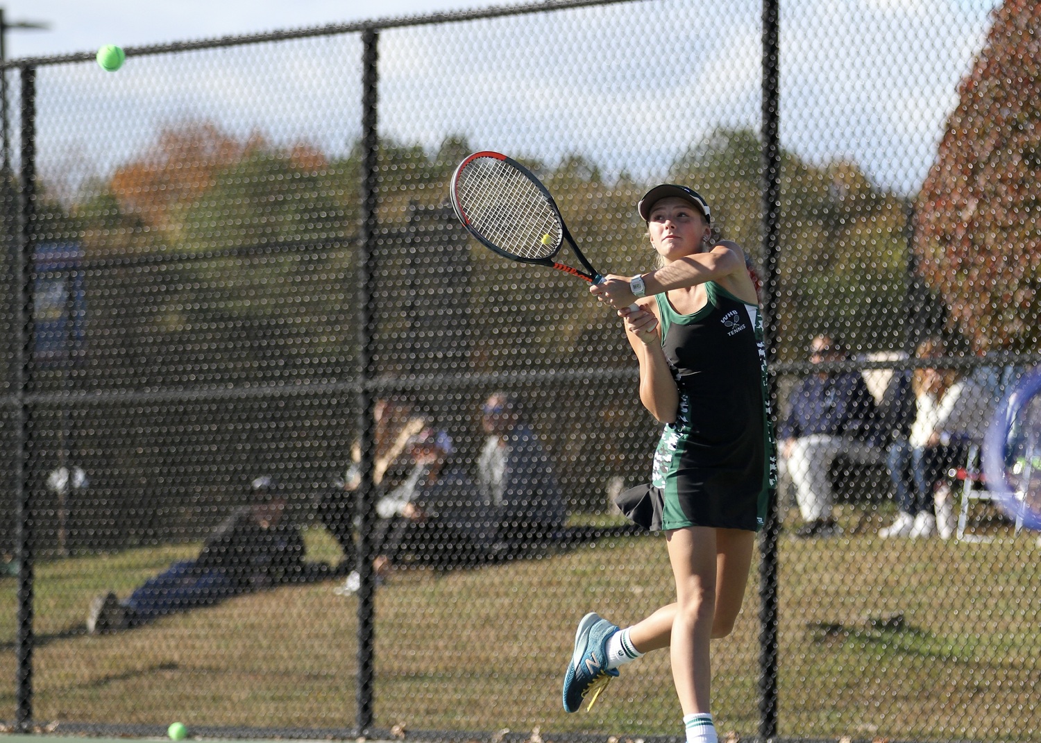 Westhampton Beach seventh-grader Riley Magner pushes the ball. DESIRÉE KEEGAN
